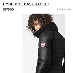 CANADA GOOSE new with tags Hybridge Base Jacket